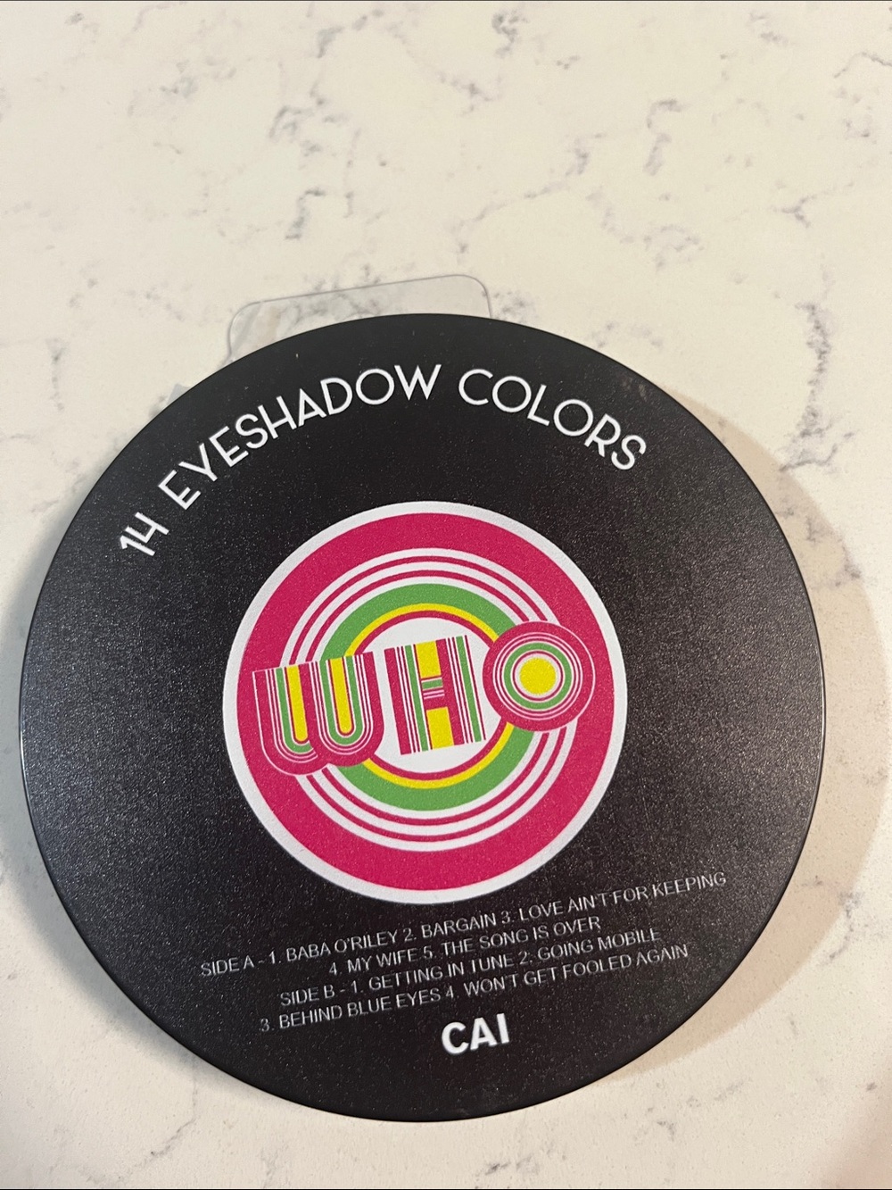 Retro ABBA Inspired 14 Color Eyeshadow Palette Disco Vinyl Style Makeup